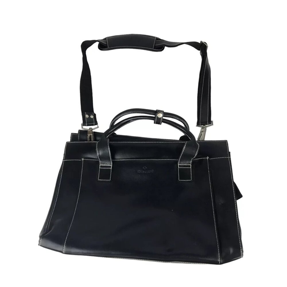 Samsonite Womens Black Detachable Straps Shoulder Bag Top Handle‎ Size Medium